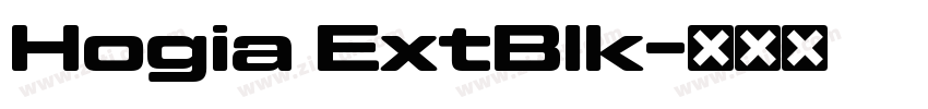 Hogia ExtBlk字体转换